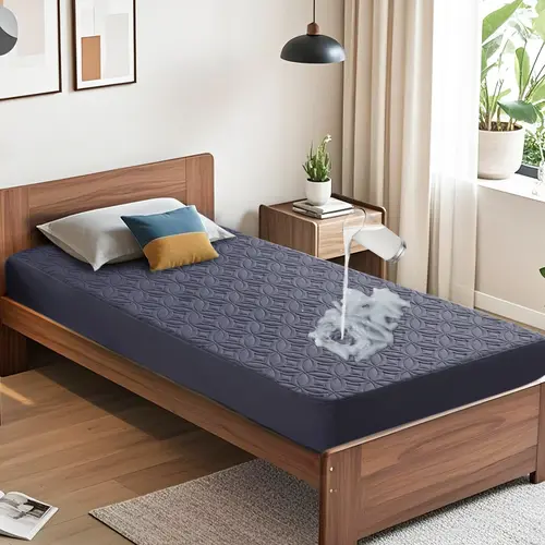 【BEDLORE】Breathable Waterproof Mattress Pad, Soft Dirt-Proof Design with Deep Pocket Fit 6–15 Inch Mattresses, Perfect for Bedroom & Guest Room HomeEssentials