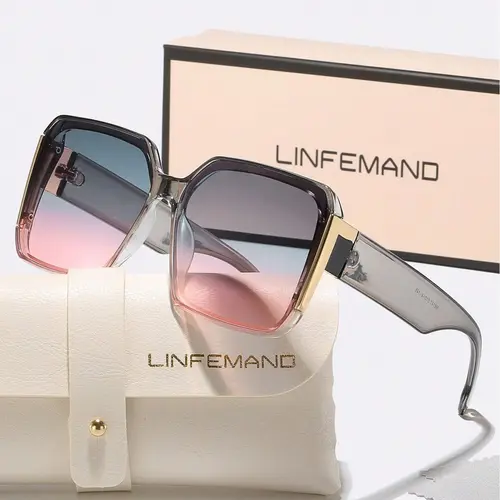 Unisex Fashionable All-match Tinted Lens Sunglasses, Trendy Casual Sunglasses for Everyday Use, Fashion Accessories for Outdoor Activities, Sun Protective Sunglasses, Fashionable Frames Sunglasses