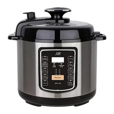 Sunpentown SPT 6.5-Qt Stainless Electric Pressure Cooker w/ Quick Release Button