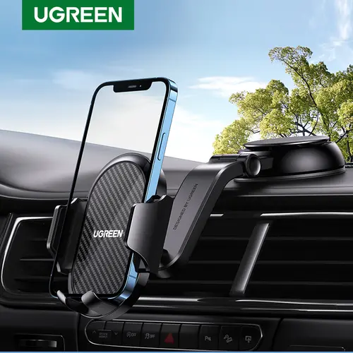 UGREEN PVC Suction Cup Car Mount Smartphone - 90mm, 300g Car Interior Accessories, Auto Accessories Interior, Universal Phone Holder for Glass Surfaces, Compatible with iPhone, Samsung & All Cellphones