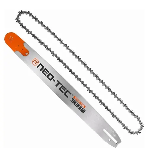 NEO-TEC Alloy Bar Chainsaw Guide Bar & Chain Combo - 36 in, 3/8" Pitch, 0.063" Gauge, 114 Drive Links, Laser Guide, Tail Mount for Husqvarna 365 372XP, NEOTEC NH872 NH895, Oregon 363RNDD009