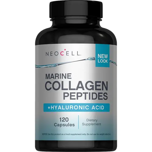 Marine Collagen Peptides | With Hyaluronic Acid | 120 Fish Gelatin Capsules
