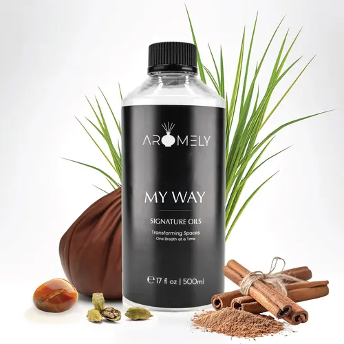 My Way by Aromely – Inspired by: 1 Hotel | Home Fragrances Aromatherapy Essential Scent Woody Oil, Lemon, Cinnamon Oil Incense, Floral, Fragrance Oil Aroma