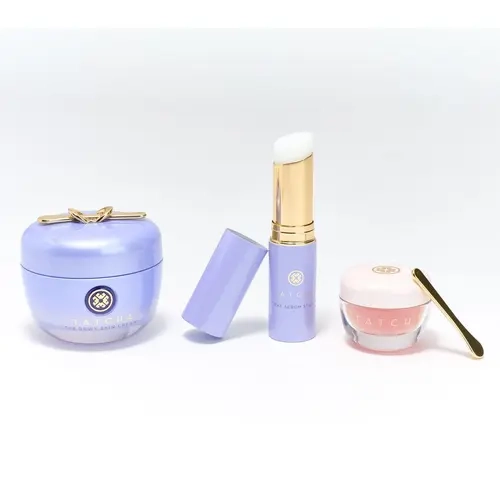 TATCHA The Dewy Skin Cream, Serum Stick, & Kissu