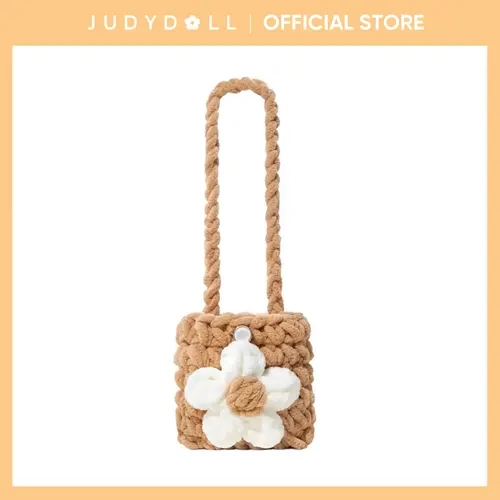 JUDYDOLL Mini Knitted Earbud Pouch - Home Organizer Storage Bag for Headphone Storage, Summer Use