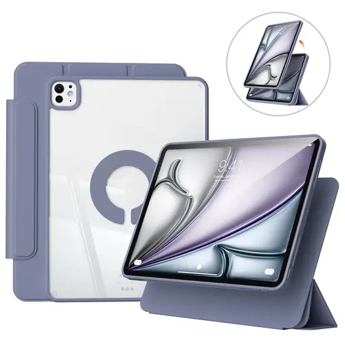 KENKE Magnetic Rotatable Detachable Tablet Case with Pencil Holder, Protective Flip Cover Compatible with iPad, Smart Tablet Accessories, Tablet Casing, Removable Cover, Tablet Covers #GLOBAL PICKS