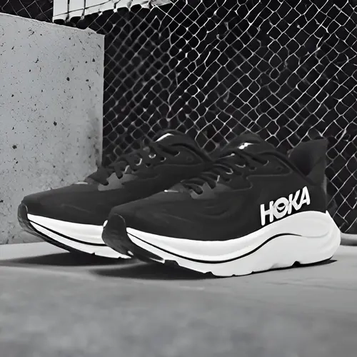 Hoka One One Clifton 10 Black White Women's Fashion Shoes New