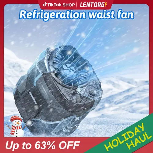 【Lentorgi】Portable Fan,Clip Fan Rechargeable With stand,4 Speeds Strong Airflow Small Fan Waist,Weight reduction design,for Travel Camping Outdoor Jobsite,Camping Essentials-Black and Gray