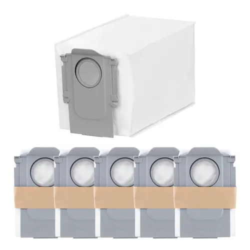 Roborock 6-Pack Replacement Disposable Dust Bags - 2.7L Leak-Proof Dust Containment Parts for Qrevo, QV 35S, QV 35A, QrevoS, S8MaxV Ultra, S8Max Ultra, QrevoMaxV, QrevoPro, Curv, CurvS5X, Edge, Saros10, Slim, EdgeS5A Robot Vacuum