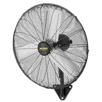 ROVSUN 18/20/24/30 in Sturdy Industrial AC Indoor Wall-Mounted Fan - Adjustable/Variable Speed, High Velocity, Heavy Duty, Max 10600 CFM, Aluminum Blade, Dual Ball Bearing Motor, 86.6'' Power Cord, 75° Left-Right Rotating Head Oscillation, for Garage, Gym