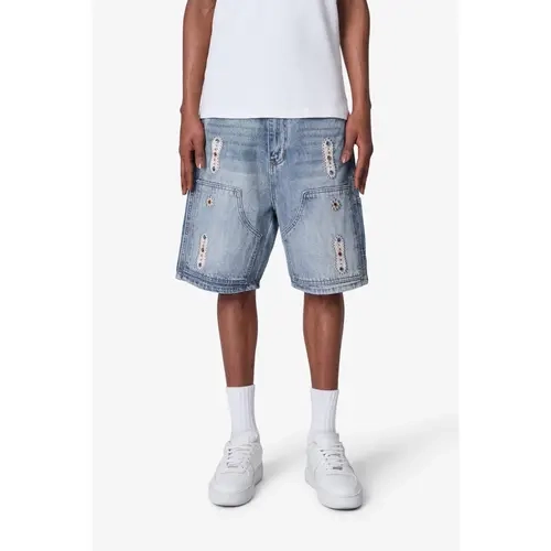 mnml Western Jewel Denim Shorts