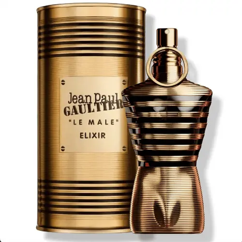 Jean Paul Gaultier Le Male Elixir Parfum for Men 4.2 Oz Edp Spray Vanilla Amber Patchouli Luxurious Designer Scent