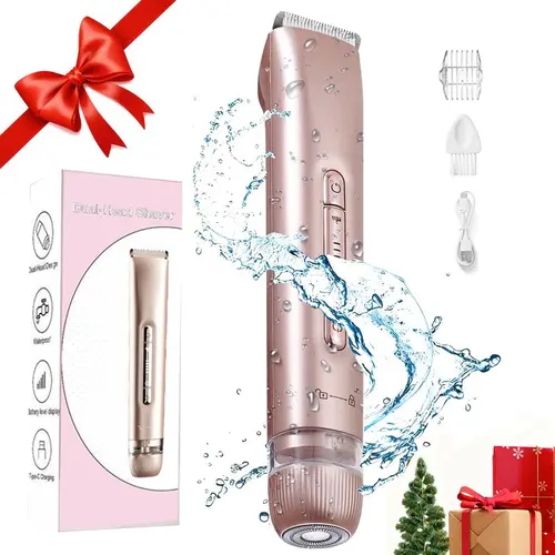 Electric Hair Removal Tool, 1 Box Rechargeable 2 in 1 Body & Facial Hair Removal Dual Head, Waterproof Hair Removal Machine for Armpits and Legs,father'sdaygifts,summerhairstyles
