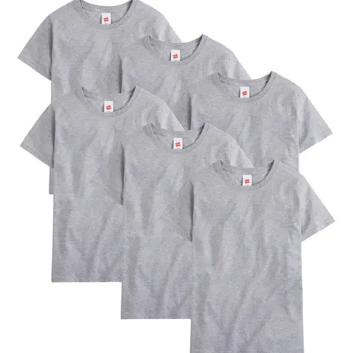 Hanes Essentials Men's Cotton T-shirt Value 6-pack Underwear Multi Pack Comfortable Fit Soft Stretch Fabric Breathable O52806