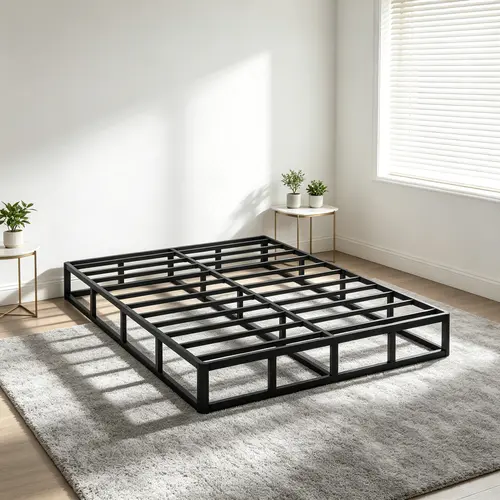 Edenza-Queen Box Spring 5 Inch, Heavy Duty Mattress BoxSpring Foundation, Sturdy Queen Box Springs for Bed with Fabric Cover Set, Easy Assembly, Noise Free fabric cover set