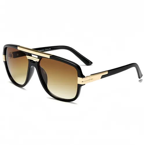 Men's Large Designer Eyewear Classic Squarebody Sunglasses - Windproof Polarized Polycarbonate Lenses, Vintage Oversized Frame, Bold Chic Style, Beach Accessory, Male Everyday Use Option