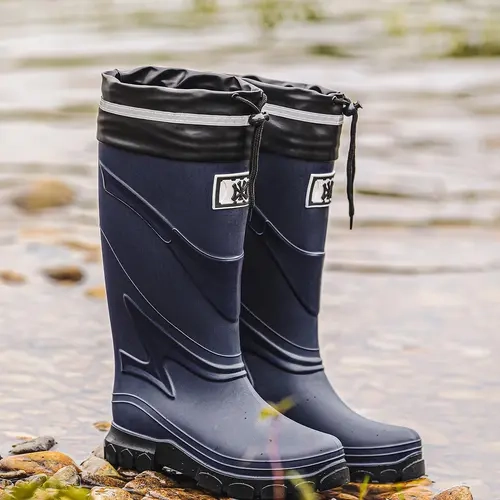 Men's Fashionable Rain Boots, Casual Comfortable Waterproof Non-slip Rain Boots for Outdoor, Male All-match Trendy Shoes for Daily Wear, Mud Boots, Waterproof Outdoor Footwear, Slip Resistant Boots