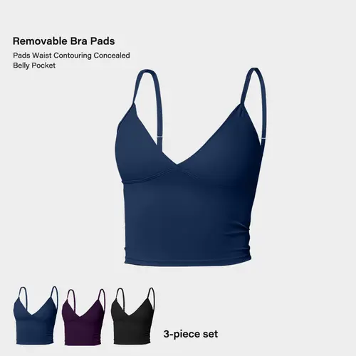 Women's Athletic Crop Tank Top - Spaghetti Straps, Deep V, Ruched Hollow Back, Sleeveless, Wire-Free Integrated Bra, Invisible Chest Pads, High Performance Activewear, Hollow Back Activewear, Workout Tops for Summer Gym Yoga