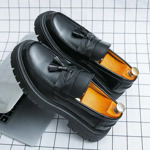Men's Fashionable Plain Color Loafers, Casual Comfortable PU Leather Loafers for Daily Wear, Breathable Non-slip Shoes for Men #GLOBAL PICKS