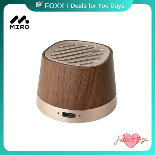 MIRO P2 Magnetic Wireless Charging Bluetooth 5.3 Speaker - 15W Fast Charge, TWS Stereo Audio, 10.0-12.9h Battery, 20m Range, 30×30×35.9mm, Portable Outdoor Use, Waterproof USB-C, Smart Home Gadget, Smartphone Compatible, Ideal Gift for Music Lovers