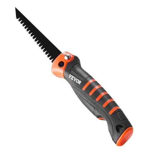 【Fallpicks】VEVOR 5-in Compact Foldable Portable Jamb Saw, Comfortable Anti-Slip Handle, High-Quality Steel 3-Side Teeth Blade, Ideal for Drywall Cuts, DIY Handheld Tool for DIY Enthusiasts, Home Owners