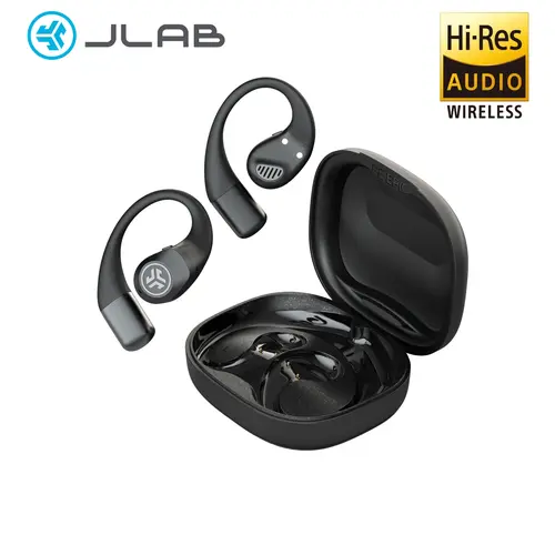JLab Epic Open Sport Earbuds Hi-Res Audio 30+ Hr Playtime Open-Ear Design Bluetooth 5.4 Multipoint Wireless Charging IP55 2-Year Warranty Chargeable Wireless Music Earphones Over Ear Headphone