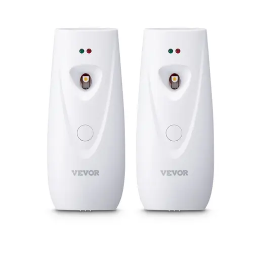 【toolupgrade】VEVOR Auto Dispense Air Freshener Spray Dispenser (2-Pack/4-Pack) - Cordless Battery-Operated, Wall or Stand Mount, Customizable Time Settings, Push Button & Burst Spray, 2.56 x 4.41 in Aroma Diffuser for Home, Office