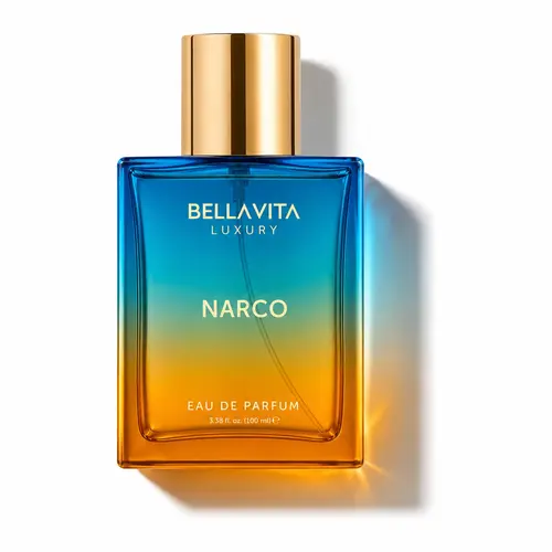 BellaVita Luxury’s Narco | Perfume for Men & Women | Bergamot, Jasmine and White Musk | EDP | Woody, Floral & Long-lasting Fragrance | 3.38 Fl.oz