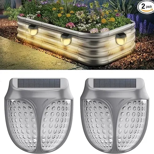 Magnetic Solar Garden Lamps for Raised Garden Beds, 11x10.01x6.96 cm, 272g, 500mAh ABS, IPX4 Water-Resistant, Auto Shut-Off, Nighttime Glow for Farmhouse Planters & Pathway, Backyard Lights Outdoor