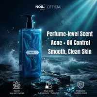 NOIL Aquablue Body Wash Dual Acid + Probiotics for Back Acne, Excess Oil & Itchy Skin, Perfume-Inspired Fresh Scent, 400ml