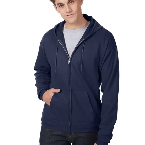 Hanes Ecosmart Unisex Full-zip Fleece Hoodie Intimates Comfortable Fit Soft Stretch Fabric Breathable Op180