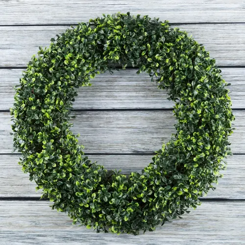 Nature Spring 19.5" Artificial Boxwood Wreath