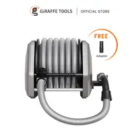 【DealsForYouDays】Giraffe Tools Vacuum Hose Extension Reel with 30FT Hose, 1-1/4'' Wall Mount Vacuum Hose Reel, Suitable for Diameter 32mm Wet Dry Vacuums Fitting Cleaning