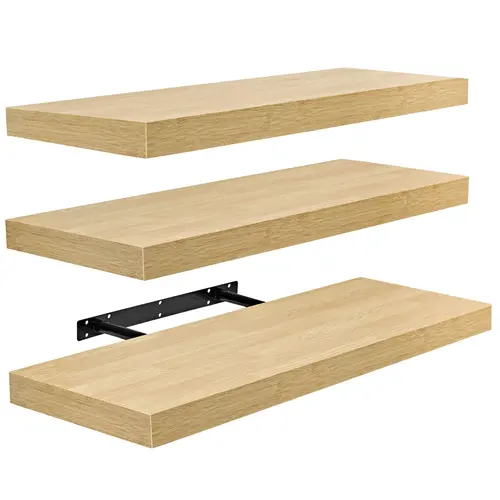 Set of 3 (24"x9 ") Sorbus Recta ngle Floating S helves