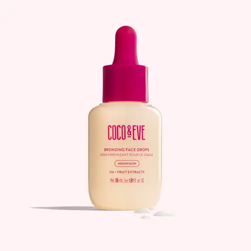 Coco & Eve Bronzing Face Drops, Fragranced Hyaluronic Moisturizer for Daily Bronze Glow