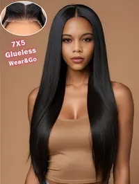 28 Inch Long Straight Synthetic Hair Wigs Fashion Wig Lace Front Wig for Women, Gorgeous Fluffy No-Bangs Glueless Frontal Wig for Parties and Daily Use, Glueless Ready to wear wig, Fluffy Glueless Wigs #GLOBAL PICKS