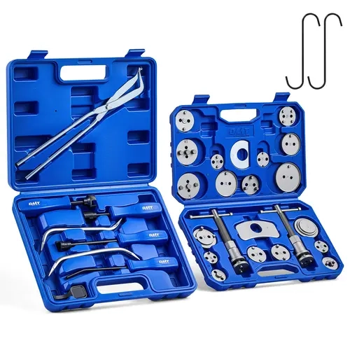 Orion Motor Tech 2-in-1 32pc Dual Brake Tool Kit, 8pc Drum Brake Tools + 24pc Disc Brake Tools, Structural-Grade Steel, tool upgrade