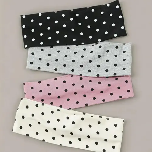 Polka Dot Pattern Hair Band, Casual Simple Hair Accessories for Women & Girls, Minimalist Headwear Suitable for Thick Hair, Headband