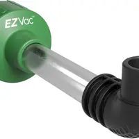 AC Drain Line Cleaner Adapter - HVAC to PVC Unclogging Tool with Shop Vac Compatibility, 1 Inch Black Elbow, Ribbed Grip, See Clogs Removed, Universal Fit, DIY-Friendly, 8.39x3.29x2.36 Inches for Plumbing & HVAC Maintenance