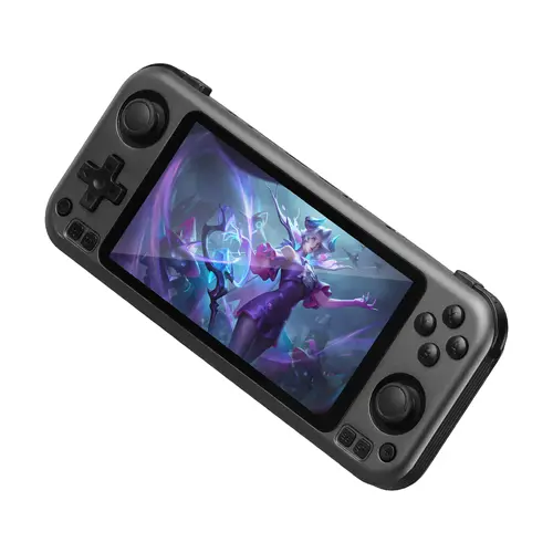 RG3566 Plastic Retro Android 11 Handheld Video Game Console - 5.0in IPS HD 60Hz Smooth Screen, 2GB LPDDR4 Quad-Core Processor, 4000mAh Type-C Rechargeable Battery, Portable Mini Gaming Product for Kids, TV Compatible, Retro Games Library Gamer Stuff