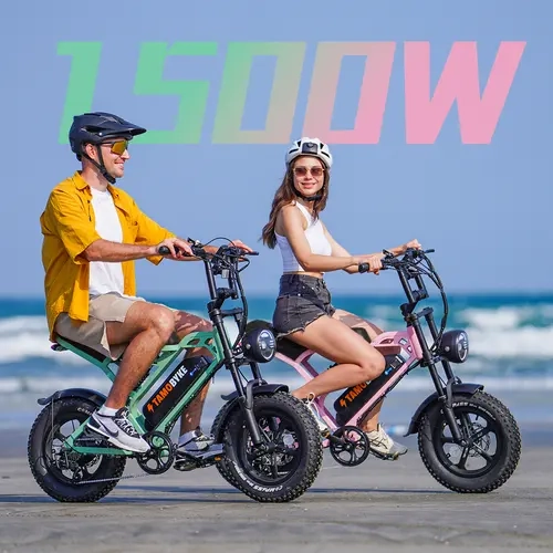 【Summer SALE】Tamobyke V20 MINI Youth Off-Road Ebike - 16 inches Fat-Tire Bikes, 1500W Motor, 48V15.6Ah Easy-Remove Battery, 30mph Off-Road Speed, 7-Speed, Dual Hydraulic Brakes, Fits 4'5"-5'4" Riders, Mini Bikes