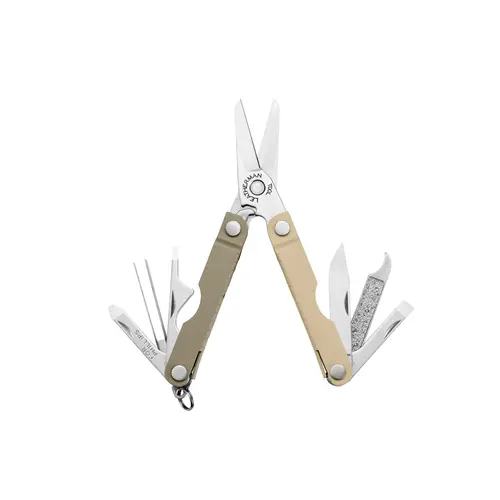 Leatherman Micra® 10-in-1 Keychain Multipurpose Tool - EDC Gear, EDC Pocket Tool, Car Key Accessory, Compact Grooming/Utility Item with 420HC Blade, Corrosion-Resist Bottle Opener, Tweezers & File
