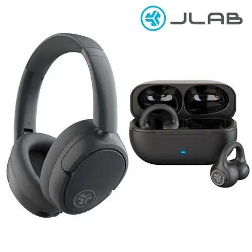 JLab JBuds Lux Headphones & Flex Open Earbuds Gift Set