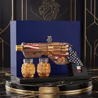 Kollea Flag Whiskey Bottel(Glass) with Luxury Gift Box,Halloween Gift&Party&Home Decor,Bar Accessories Decanter Set,Grenade Shot Bottles,Anniversary/Birthday Gifts for Men,Dad,Brother,Husband,Boyfriend,Veterans&Military Enthusiasts,Empty Decanter giftidea