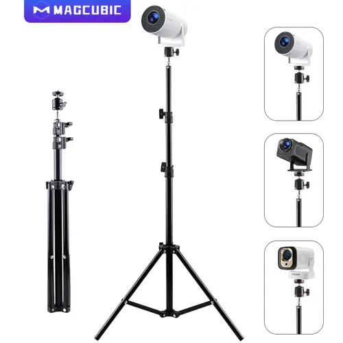 [US Warehouse] Magcubic 120CM Portable Projector Stand Retractable Universal 1/4 Screw Floor Tripod Stand Mount For Magcubic HY300 Pro Porjector, Camera Traveling Products Adjustable #SummerWins #DealsForYouDays