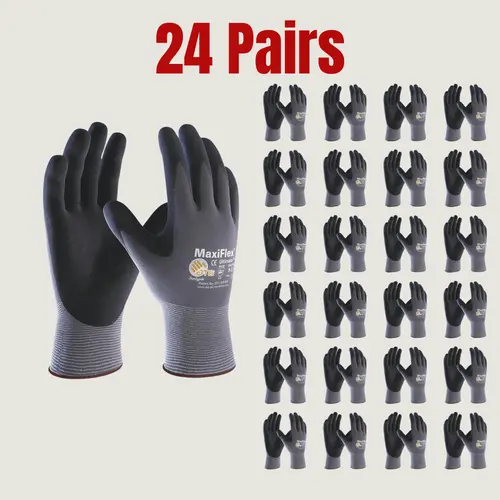 24 pairs Maxiflex Foam Nitrile Palm Coated Gloves Add to cart Buy now