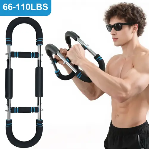 RELIFE Twister Arm Strength Trainer - U-Shape Alloy Steel Arm Workout Machine, Adjustable Resistance, Sweat-Resist Grip Foam PU Wrap Handles, Drawer-Size Carry Portable Strength Training Accessory for Home/Office Muscle Training