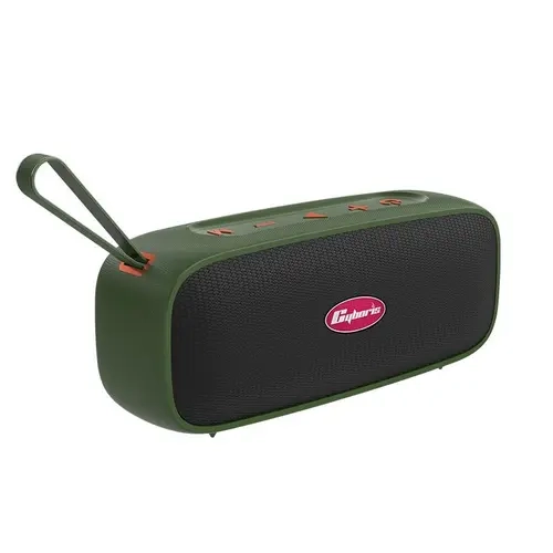 Cyboris S16 Compact Portable Bluetooth Stereo Subwoofer Audio Device, IPX7 Water-Resistant, 360-Degree Surround Sound, TWS Wide Sound Connectivity, Durable Handle, Cable & USB-C Included, 1-Year Coverage (2026 Black Friday Pick for Beach, Home Streaming)