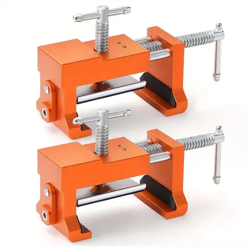 MOVATEK 2-Pack Heavy-Duty Metal Steel Face Frame Clamps - Hardware, 440lb Load Limit, Secure Grip, Easy to Use, Heavy-Duty Hold, 2-Pack for Jobs
