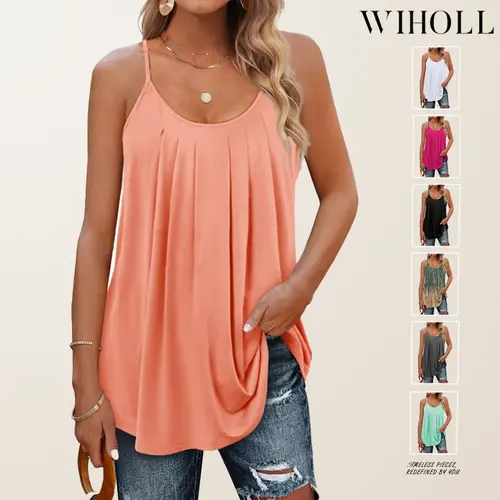 WIHOLL Summer SwimWeek Tank Tops for Women Vacation Outfits 2024 Fashion Trendy Clothes